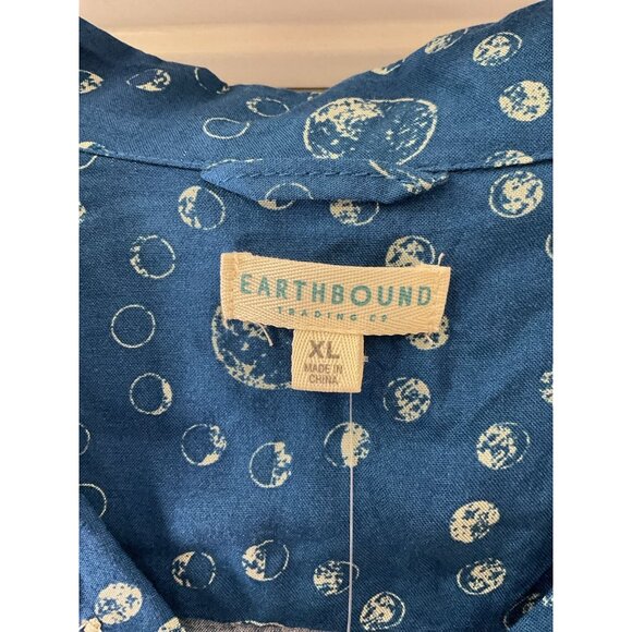 NWT Earthbound Trading Company Men’s Shirt Celestial Moon Boho XL - Picture 2 of 5
